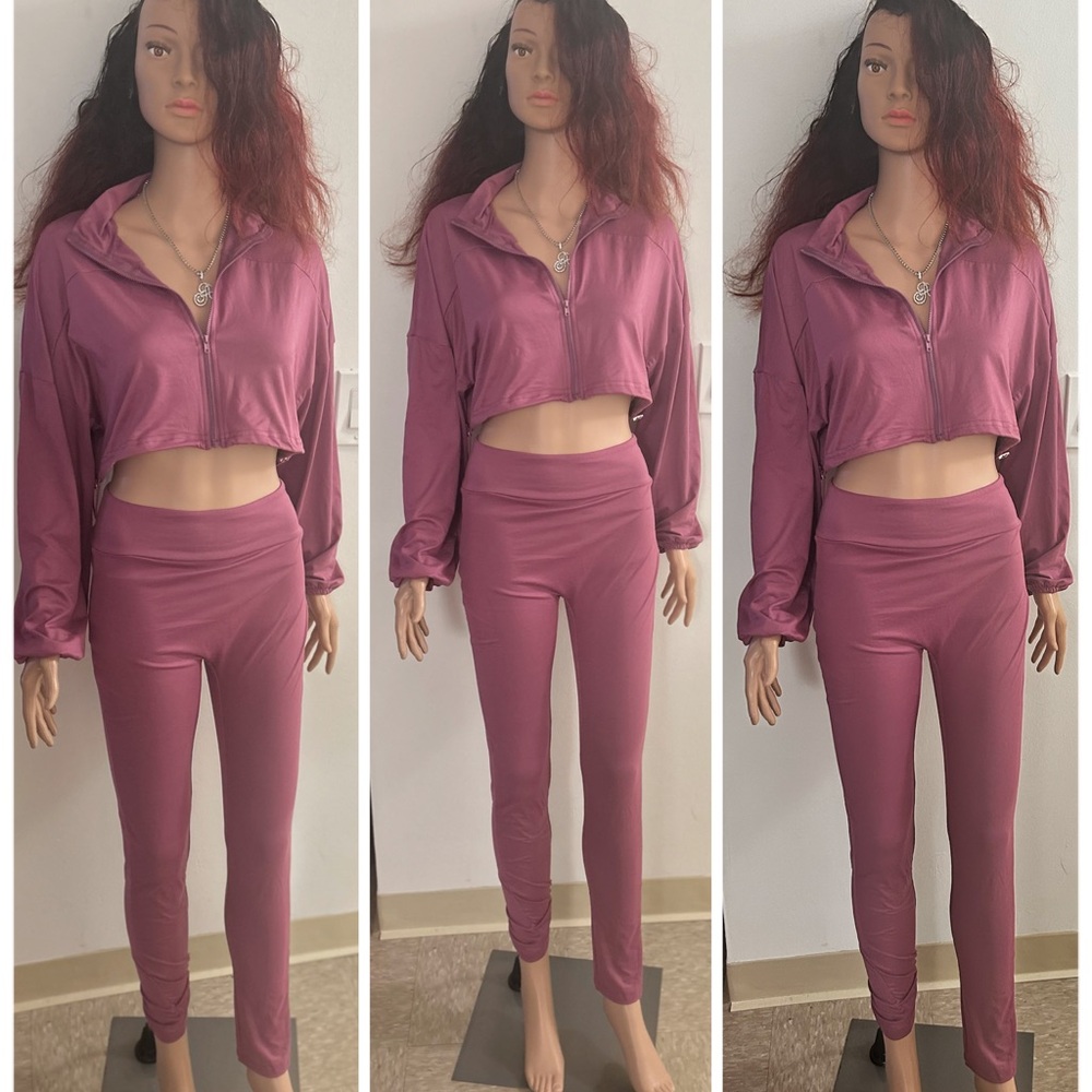 Women's Pink Two-Piece Set